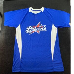 CHAMPPRO SPORTS Patriots #72 Baseball Jersey Dri-Gear Athletic Shirt Men's
